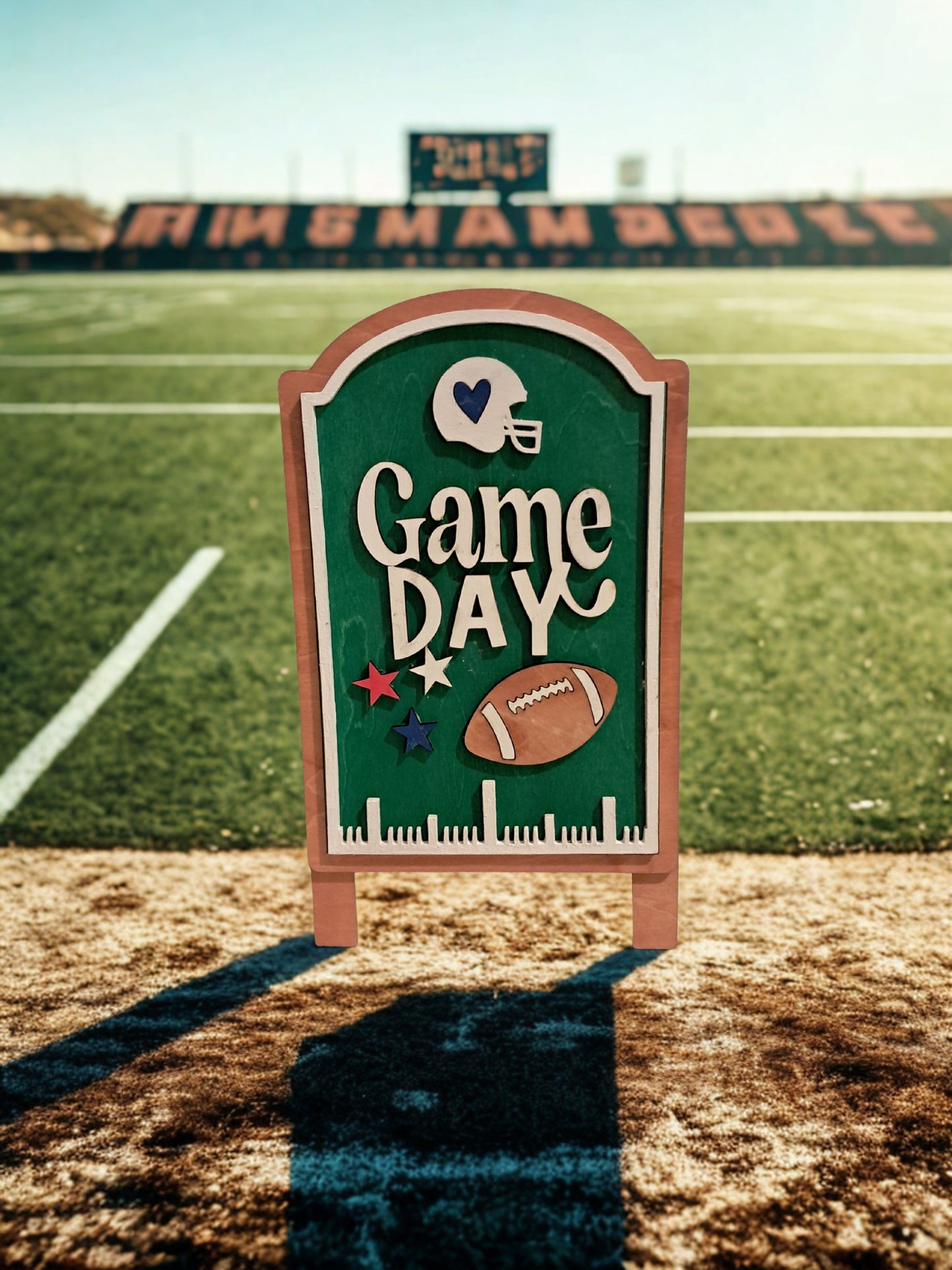 It's Game Day Insert and frame time! This frame fits all the other inserts you can purchase on this website. It's a wonderful and very easy way to change things up! It's Sunday Funday Football?! Pop in this insert, Monday morning, you want to change things up? No worries, pop in the "This is Boo Sheet" insert. It's so easy!