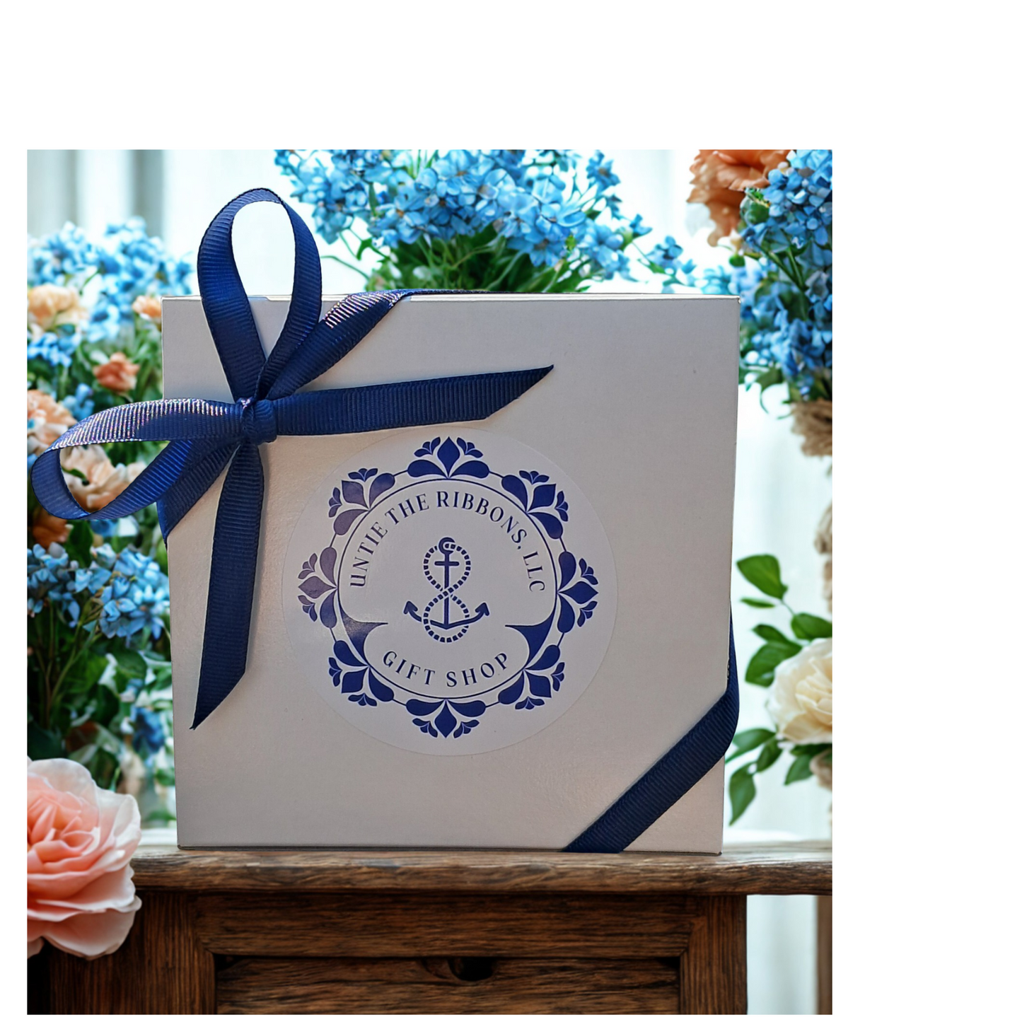 Purple Flower Trinket Box