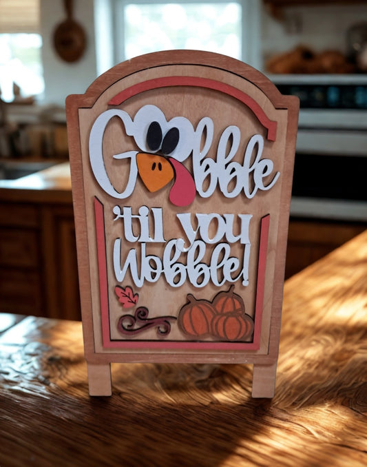 Gobble 'til You Wobble - Insert & Frame